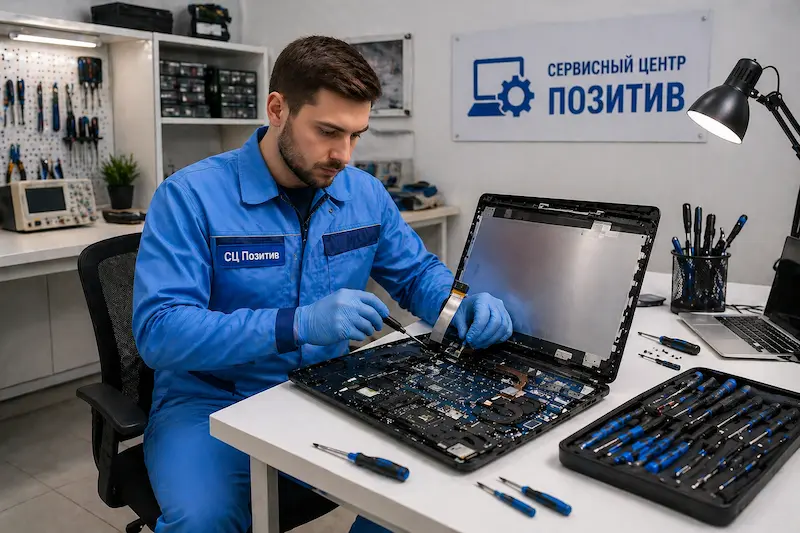 Замена шлейфа матрицы ноутбука в Королёве