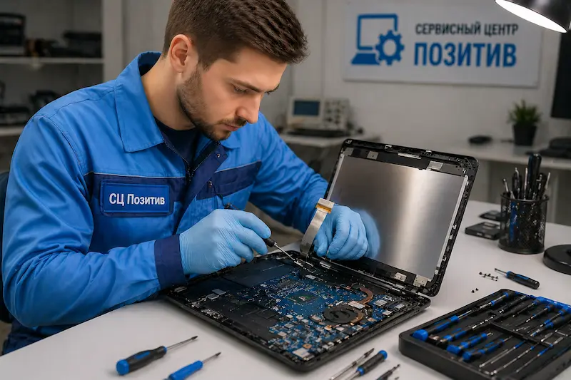 Ремонт шлейфа матрицы ноутбука в Королёве