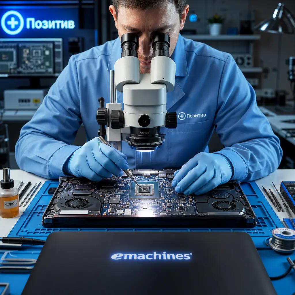 Замена видеокарты ноутбука Emachines в Королёве