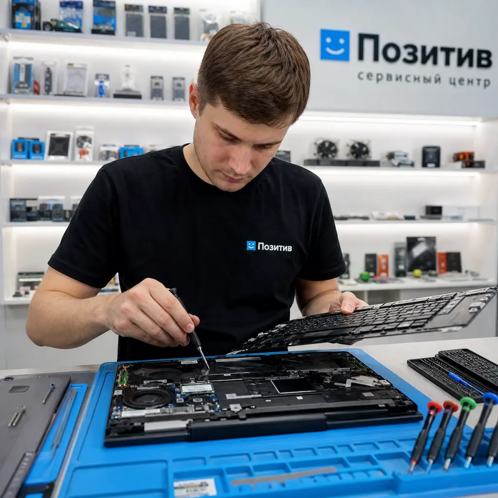 заменить клавиатуру на ноутбуке Samsung в Королёве