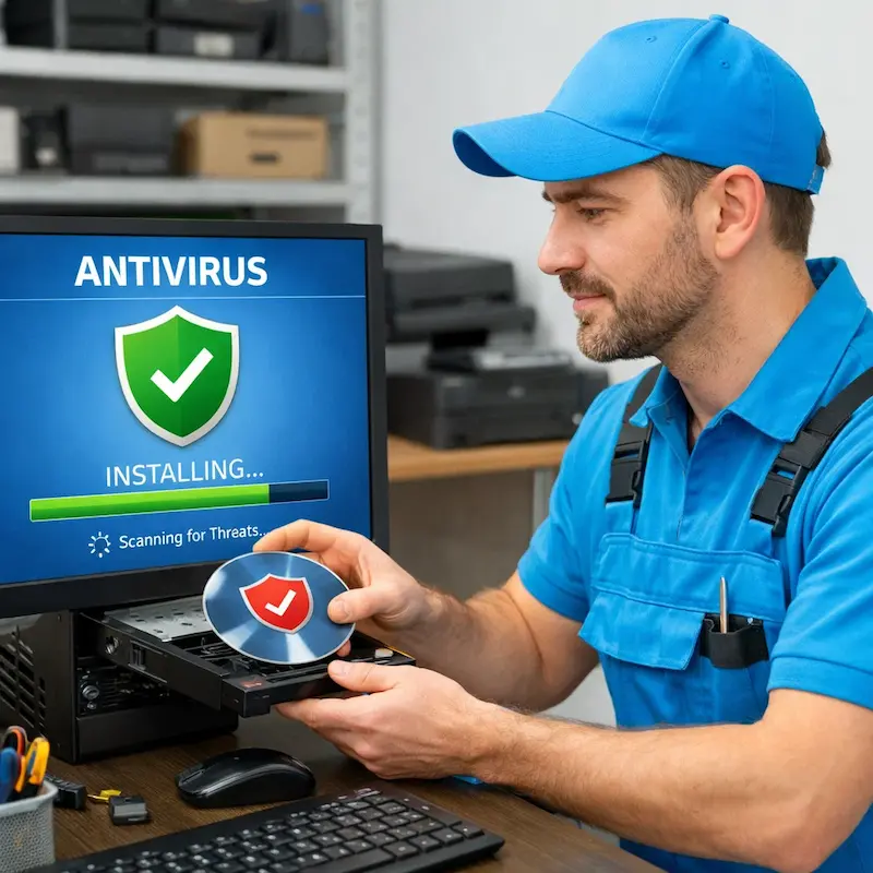 Установка антивируса в Королёве на дому