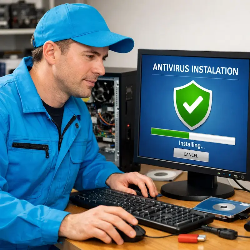 Установка антивируса на ноутбук в Королёве