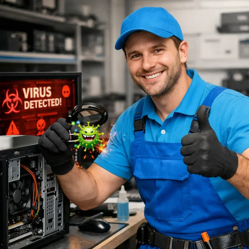 Удаление вирусов с компьютера в Королёве