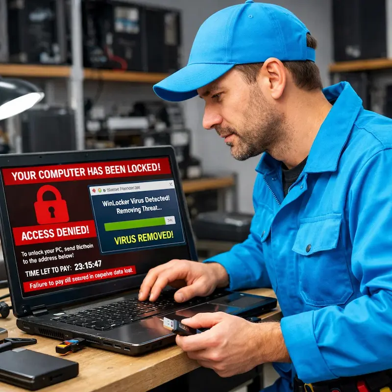 Поможем разблокировать компьютер и ноутбук в Королёве